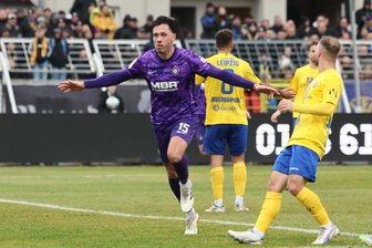 Dank Comeback-Torschütze Bär: Erzgebirge Aue gewinnt Sachsenpokal-Achtelfinale bei Lok Leipzig - Durfte am Samstagnachmittag das 1:0 bejubeln: Aues Marcel Bär.