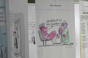 Darf man Witze über Antisemitismus machen? Welche Bedeutung die Tage der jüdischen Kultur für Chemnitz haben - Karikaturen der Ausstellung "Antisemitismus für Anfänger".