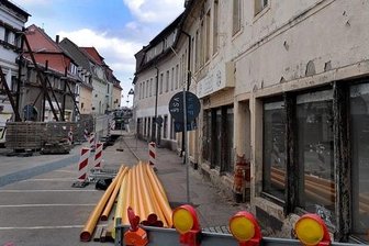 Die Zukunft des Kaufhauses am Baderberg in Frankenberg war lange umstritten. Jetzt soll es abgerissen werden.