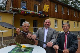 Das haben sich die Kanuten selbst aufgebaut -