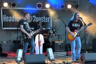 Das ist am Wochenende im Erzgebirge los: Rockmusik, Traktoren und Klassik unter freiem Himmel - Zum Festivalprogramm bei „Rock‘a‘lympics“ in Stollberg gehört Livemusik ebenso wie ein familienfreundliches Rahmenprogramm. Im Vorjahr traten „Headless Rooster“ (Foto) auf.
