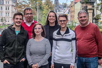 Das ist der neue Vorstand der Freiberger Sozialdemokraten - Der neue Vorstand der SPD Freiberg: von links Alexander Geißler, Wassili Maquet, Tabitha Peter, Alena Raatz, Steffen Stopp, Daniel Rubes, nicht im Bild ist Sandra Lipkowsky.