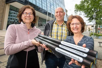 Das ist die Plauener Nacht der Museen: Am Freitag locken mehr als 70 Veranstaltungen an 22 Orten - Sie haben für die Plauener Nacht der Museen am Freitag noch jede Menge zu tun: Die Organisatoren Constanze Keil, Hardy Herold und Steffi Behncke (von links) vom Kulturreferat der Stadtverwaltung.