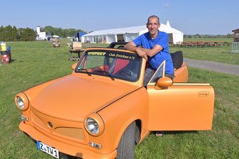 Das ist Nostalgie pur: Trabant-Fans treffen sich in Zwickau - Thomas Winkelmann, Vorsitzender des Trabant-Clubs Zwickau.