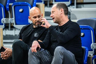 „Das letzte Los hätte nicht sein müssen“: Das sagt Niners-Geschäftsführer Steffen Herhold zu den Gegnern im Eurocup - Gemeinsam mit Chefscout Julien Rahier (links) hat Niners-Geschäftsführer Steffen Herhold die erstmalige Teilnahme am ULEB Eurocup monatelang akribisch vorbereitet. Jetzt steht fest, gegen wen es geht.