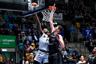 „Das nervt auch“: Die Stimmen zum Sieg der Niners Chemnitz bei den Frankfurt Skyliners - Jeff Garrett drehte im letzten Viertel auf, machte dort elf seiner 13 Punkte und führte die Niners zum Sieg in Frankfurt.