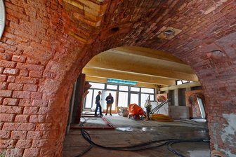 Das neue Internat in Glauchau wird am 3. Oktober bezogen - Das Gewölbe im Inneren des historischen Ringofens, der erhalten werden konnte.