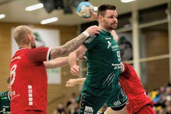 "Das war ein guter Anfang" - Durchgesetzt: HSG-Kapitän Nico Werner ging im Duell gegen den ZHC Grubenlampe voran und war mit 9 Toren bester Werfer auf dem Parkett. Insgesamt hat der Linkshänder jetzt 79 Tore zu Buche stehen. 
