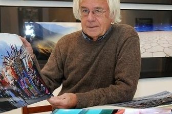 Defa-Regisseur trifft Publikum - Rainer Simon bei einem Besuch im Jahr 2012 im Gellert-Museum in Hainichen.