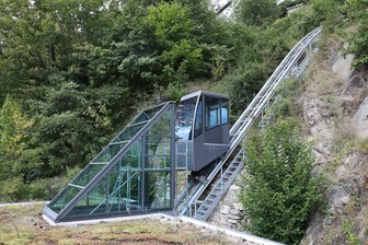 Defekt am Schrägaufzug in Schwarzenberg behoben – Lift läuft wieder - Der Schrägaufzug in Schwarzenberg ist einige Tage außer Betrieb gewesen.