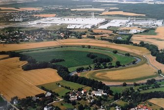 Deich-Abriss: Schwere Technik rollt in Glauchau erst 2022 an - Das Bild stammt aus dem Band "Glauchau von oben gesehen". 