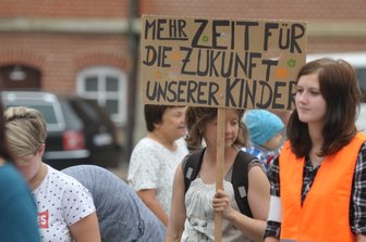 Demo für bessere Kinderbetreuung -