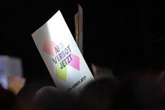 Demo für ein AfD-Verbot in Freiberg: Das ist am 8. Mai geplant - Protest gegen die AfD - hier ein Bild aus Berlin - gibt es auch in Freiberg.