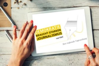 Demokratie braucht starken Journalismus - vor Ort! -