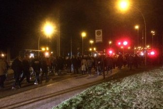 Demonstration gegen Asylberwerberunterkunft in Kappel -