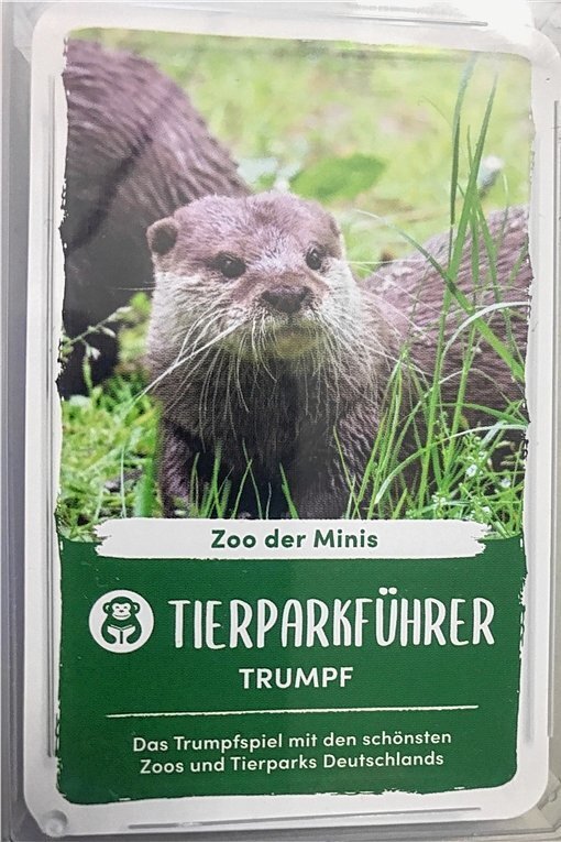 Den Auer Zoo der Minis gibt's jetzt in einem Trumpfspiel - Das Trumpfkartenspiel, in dem der Auer Zoo der Minis als einer von52 Zoos und Tierparks in Deutschland vertreten ist. 