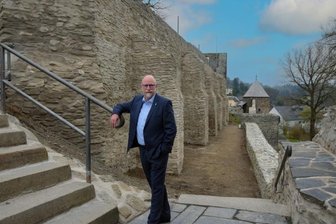 Der Amtsinhaber hat noch Pläne - Als Höhepunkt seiner Amtszeit bezeichnet Sandro Bauroth die Generalsanierung der Burgruine, die in die Zielgerade einbiegt.