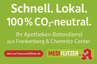 Mit dem neuen Botendienst mediflitzer.de setzen die Katharinen-Apotheke Frankenberg, die Sonnen-Apotheke Frankenberg und die easyApotheke Chemnitz-Center auf nachhaltige Versorgung.