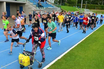 Im Stadion in Mittweida werden in zwei Wochen Runden für den guten Zweck gelaufen.