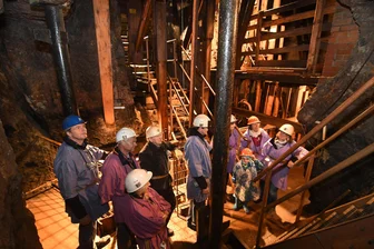 Der Countdown läuft: Wer wird der 100.000. Besucher im Bergwerk in Schönborn? - So sieht es im Besucherbergwerk in Schönborn unter Tage aus, hier am Kunstwinkel.