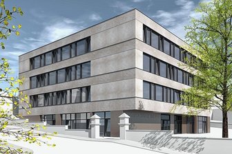 Der Innenausbau läuft: So soll die Freie Oberschule in Geyer aussehen - Diese Grafik zeigt einen Entwurf der Freien Oberschule Geyer, die im Auftrag des Instituts für Ausbildung Jugendlicher gebaut wird. Die Bildungseinrichtung entsteht an der Ehrenfriedersdorfer Straße. 