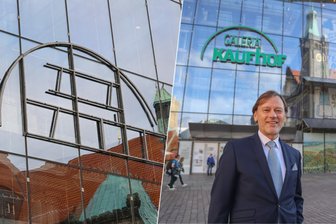 Der letzte Rest vom alten Kaufhof in Chemnitz: Mit dem Galeria-Schriftzug verschwindet die Marke ganz aus der Stadt - Fotos: Andreas Seidel/Toni Söll