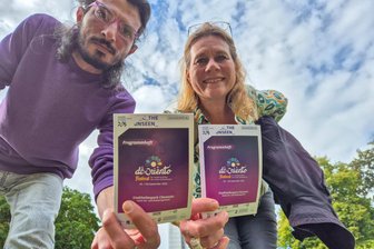 „Der Orient ist nicht nur Falafel“ – Chemnitzer Festivalmacher über Mythen, Migration und Integration - Thaer Ayoub und Valérie Suty organisieren das Festival De:Oriento im Stadthallenpark. Es findet am 5. und 6. September statt.