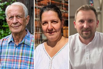 „Der schwierige Weg beginnt erst“: Reaktionen auf die OB-Wahl in Aue-Bad Schlema - Altlandrat Heinz-Günter Kraus (Foto, l.), Annett Beier, die in mehreren Vereinen aktiv ist, und Pfarrer Prezmek Kostorz: Wie blicken sie auf das Wahlergebnis in Aue-Bad Schlema vom Sonntag?