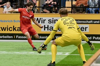 Der Titel soll her: Mit diesen zwölf Spielern fährt der Chemnitzer FC zum Hallenmasters nach Zwickau - CFC-Torwart David Wunsch ist in diesem Jahr wieder beim Hallenmasters in Zwickau dabei.