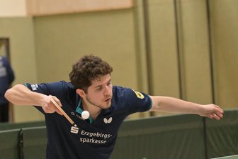 Derbypleite: Lugauer Tischtennisspieler gehen im Regionalliga-Duell gegen Hettstedt unter - Guillermo Gasio gewann gegen Hettstedt als einziger Lugauer ein Einzel.
