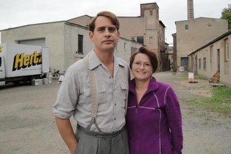 Anja Schmidt mit Moritz Bleibtreu 