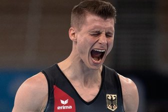 Deutsche Turner im Zwiespalt der Gefühle: Riesenjubel und Ernüchterung - Lukas Dauser erreichte am Barren das zweitbeste Ergebnis und untermauerte damit seine Medaillenambitionen.