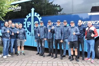 Deutschland Tour: Nils Politt vorn - Kleines Radprofiteam aus Oederan mischt bei den Großen mit - Zufrieden mit dem bisherigen Verlauf der Deutschland Tour: Das Radprofiteam P & S Metalltechnik.