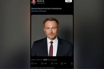 „Deutschlands frechster Arbeitsloser“: So spottet das Netz nach dem Ampel-Aus - Für einen X-User ist Christian Lindner nun „Deutschlands frechster Arbeitsloser“.