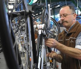 Andreas Seidel im Diamant Fahrradwerk