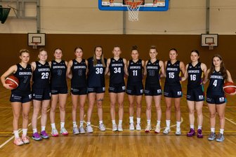 Die 1. Bundesliga im Visier: Basketballerinnen der Chemcats Chemnitz starten in die neue Saison - Die Mannschaft der Chemcats für die Saison 2025/26 (von links nach rechts): Lila Weidlich, Leann Rebentisch, Lilli Böhme, Mette Härtel, Erin Stroberg, Lilly Küppers, Lucile Peroche, Lilly Oswald, Jessica Kluge, Leni Knorr, Jette Krause. Es fehlt Nele Jauch.