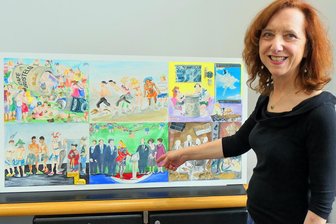 Die Chemnitzerin, die für Walt Disney zeichnete: Bilderbuch eines dramatischen Lebens - Caroline Guttman ist zum Aufbau der Ausstellung in der Galerie Weise mit Arbeiten ihrer Mutter Lee Leder Guttman aus Los Angeles nach Chemnitz gekommen.