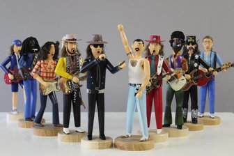 Die coolsten Räucherfiguren im Erzgebirge: Hier geht es zur Online-Abstimmung - Räuchernde Rockmusiker von Roy Fankhänel aus Oelsnitz.