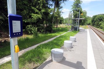 Die Freiberger Eisenbahn hat jetzt einen Zukunftsbahnhof: Was ihn so besonders macht - Der Bahnhof von Nassau ist neu gestaltet und modernisiert worden.