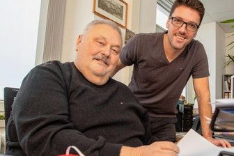 Die Fußstapfen eines Wegbereiters - Für Ralf Schmutzler (links) war die Stelle als Vereinsberater mehr als nur ein Job. Seine "Lebensaufgabe" gibt er nun vertrauensvoll in die Hände von Kai Zimmermann (rechts) ab. 