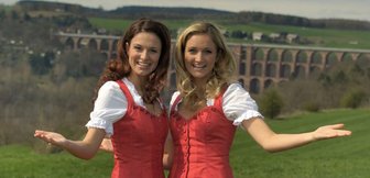 Die Grand-Prix-Sieger drehen in Obermylau - 
              <p class="artikelinhalt">Mal ganz ohne Fans und Blitzlichtgewitter. Sigrid und Marina am Montag in Obermylau. </p>
            