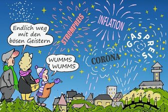 Die Jahresend-Glosse: Zurück in eine blendende Zukunft im Erzgebirgskreis - 