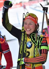 Die Königin der Jagd - Geschafft: Laura Dahlmeier hat wieder zugeschlagen und ihren Titel im Jagdrennen verteidigt.