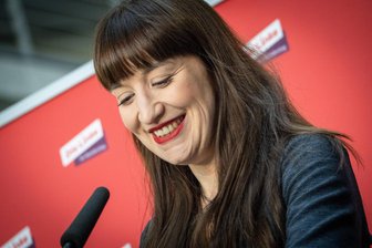 Die Linke will auf 150.000 Mitglieder wachsen - Hat ihre Partei zum Erfolg geführt: Heidi Reichinnek, Bundes- und Fraktionsvorsitzende Die Linke. Foto: Chris Emil Janßen/imago