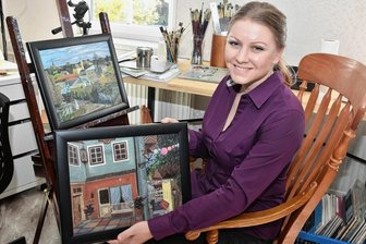 Die malende Gastwirtin -