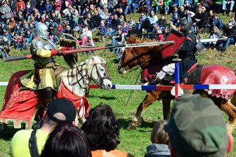 Die Ritter sind zurück: Klosterpark Altzella bei Nossen lädt zu Mittelalterspektakel ein - Ritterturniere gehören zu den Höhepunkten beim Mittelalterspektakel am Wochenende im Klosterpark Altzella.