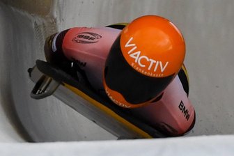 Die Sachsen-Skeletonis legen wieder los - Susanne Kreher rast bei der WM 2024 die Bahn hinunter. Sie blieb in Winterberg als Titelverteidigerin ohne Medaille.