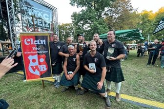 Die starken Wechselbürger schaffen bei den Highland Games eine Sensation - Bei den Internationalen Highland Games in Trebsen erreichte der Clan aus Wechselburg den ersten Platz.