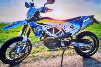 Die Polizei veröffentlichte dieses Foto der gestohlenen Husqvarna.