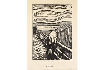 Dieser „Schrei“ wird es: Vertrag für Munch-Ausstellung in Chemnitzer Kunstsammlung ist besiegelt - Die Lithografie „The Scream (Das Geschrei)“ von Edvard Munch aus dem Jahr 1895 wird in der Chemnitzer Munch-Ausstellung zu sehen sein.